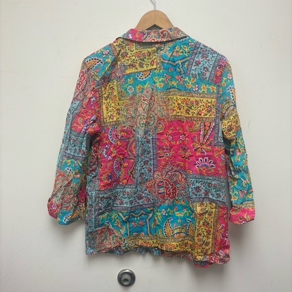 Vintage 90’s Lauren Ralph Lauren Patchwork Button Down Shirt - Picture 10 of 10
